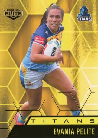 2022 NRL Elite Women Yellow Diamond Mojo - MWY18 Evania Pelite Gold Coast Titans
