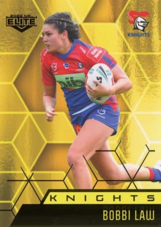 2022 NRL Elite Women Yellow Diamond Mojo - MWY20 Bobbi Law Newcastle Knights