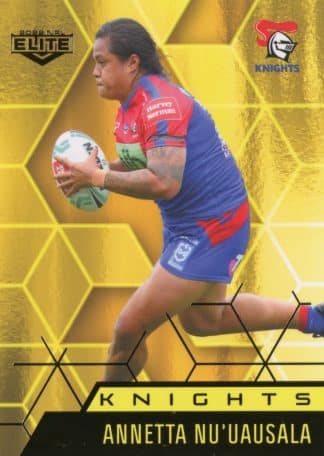 2022 NRL Elite Women Yellow Diamond Mojo - MWY21 Annetta Nu'uausala Newcastle Knights