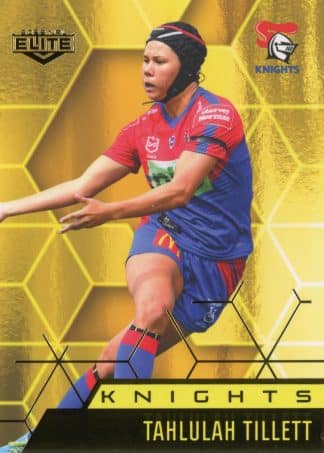 2022 NRL Elite Women Yellow Diamond Mojo - MWY26 Tahlulah Tillett Newcastle Knights