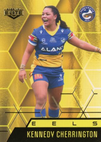 2022 NRL Elite Women Yellow Diamond Mojo - MWY29 Kennedy Cherrington Parramatta Eels