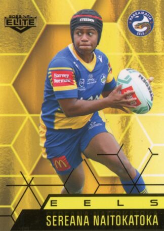 2022 NRL Elite Women Yellow Diamond Mojo - MWY31 Sereana Naitokatoka Parramatta Eels
