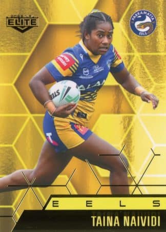 2022 NRL Elite Women Yellow Diamond Mojo - MWY32 Taina Naividi Parramatta Eels