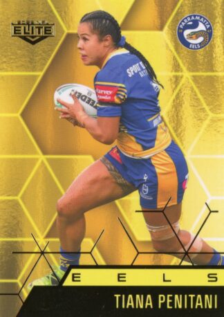 2022 NRL Elite Women Yellow Diamond Mojo - MWY33 Tiana Penitani Parramatta Eels