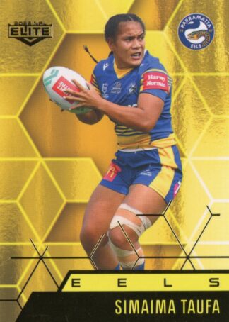 2022 NRL Elite Women Yellow Diamond Mojo - MWY35 Simaima Taufa Parramatta Eels