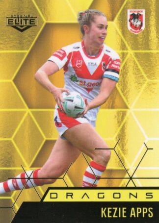 2022 NRL Elite Women Yellow Diamond Mojo - MWY39 Kezie Apps St George Dragons