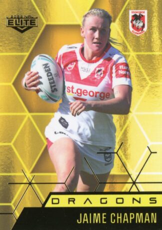 2022 NRL Elite Women Yellow Diamond Mojo - MWY41 Jaime Chapman St George Dragons