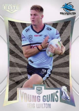 2022 NRL Elite Young Guns - YG08 Teig Wilton Cronulla Sharks