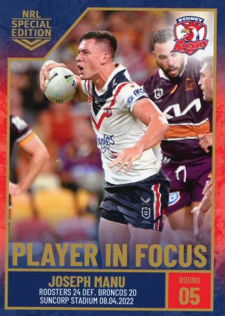 2022 NRL Player In Focus - IF05 Joseph Manu Sydney Roosters