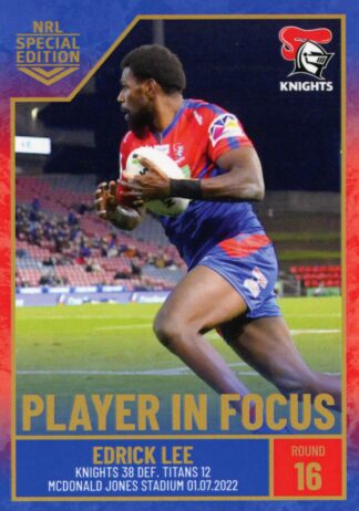 2022 NRL Player In Focus - IF16 Edrick Lee Newcastle Knights