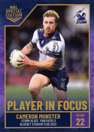 2022 NRL Player In Focus - IF22 Cameron Munster Melbourne Storm