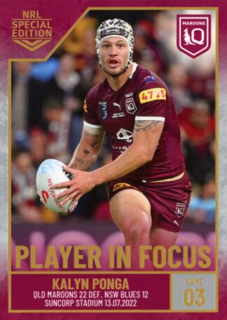 2022 NRL Player In Focus - SOO3 Kalyn Ponga Queensland Maroons