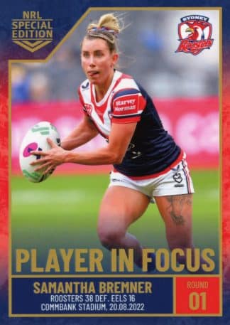 2022 NRL Player In Focus - WIF01 Samantha Bremner Sydney Roosters