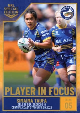 2022 NRL Player In Focus - WIF05 Simaima Taufa Parramatta Eels