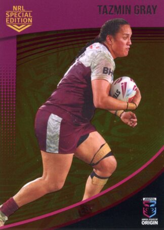 2022 NRL Rivalry Case Card - SSC4 Tazmin Gray QLD Maroons