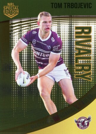 2022 NRL Rivalry Gold - G06 Tom Trbojevic Manly Sea Eagles