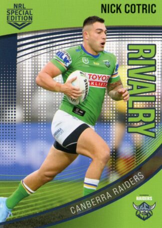 2022 NRL Rivalry Common Card - Base 04 Nick Cotric Canberra Raiders