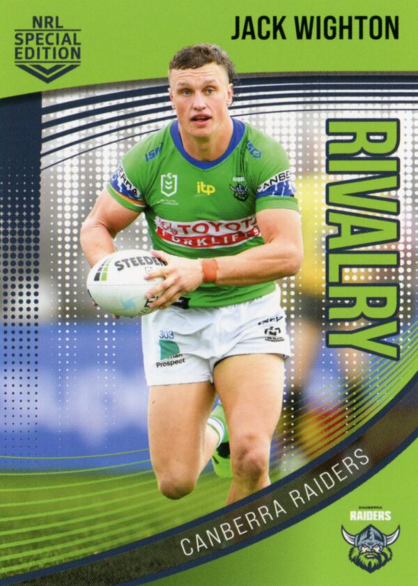 2022 NRL Rivalry Common Card - Base 06 Jack Wighton Canberra Raiders