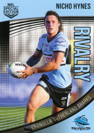 2022 NRL Rivalry Common Card - Base 11 Nicho Hynes Cronulla Sharks