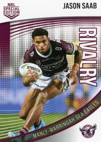 2022 NRL Rivalry Common Card - Base 17 Jason Saab Manly Sea Eagles