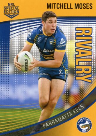 2022 NRL Rivalry Common Card - Base 29 Mitchell Moses Parramatta Eels
