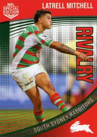 2022 NRL Rivalry Common Card - Base 35 Latrell Mitchell South Sydney Rabbitohs