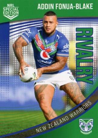 2022 NRL Rivalry Common Card - Base 43 Addin Fonua-Blake Warriors
