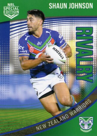 2022 NRL Rivalry Common Card - Base 44 Shaun Johnson Warriors