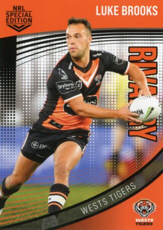 2022 NRL Rivalry Common Card - Base 46 Luke Brooks Wests Tigers