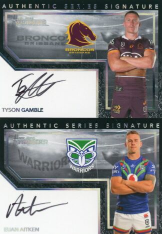 2022 NRL Traders Authentic Signatures Black