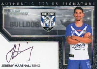 2022 NRL Traders Authentic Signature Black - ASB03 Jeremy Marshall-King Canterbury Bulldogs