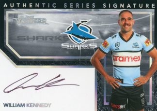 2022 NRL Traders Authentic Signature Black - ASB04 William Kennedy Cronulla Sharks