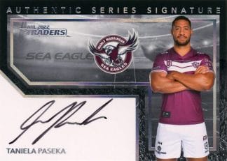 2022 NRL Traders Authentic Signature Black - ASB06 Taniela Paseka Manly Sea Eagles