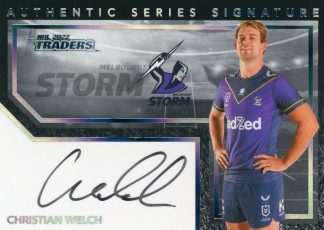2022 NRL Traders Authentic Signature Black - ASB07 Christian Welch Melbourne Storm