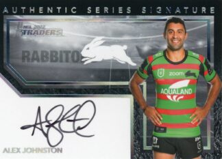 2022 NRL Traders Authentic Signature Black - ASB12 Alex Johnston South Sydney Rabbitohs