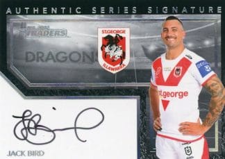 2022 NRL Traders Authentic Signature Black - ASB13 Jack Bird St George Dragons