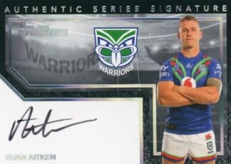 2022 NRL Traders Authentic Signature Black - ASB15 Euan Aitken Warriors