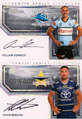 2022 NRL Traders Authentic Signatures White