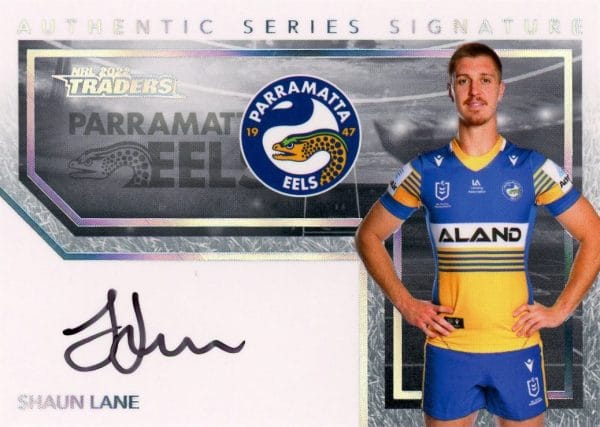 2022 NRL Traders Authentic Signature White - ASW10 Shaun Lane Parramatta Eels