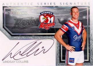 2022 NRL Traders Authentic Signature White - ASW14 Lindsay Collins Sydney Roosters