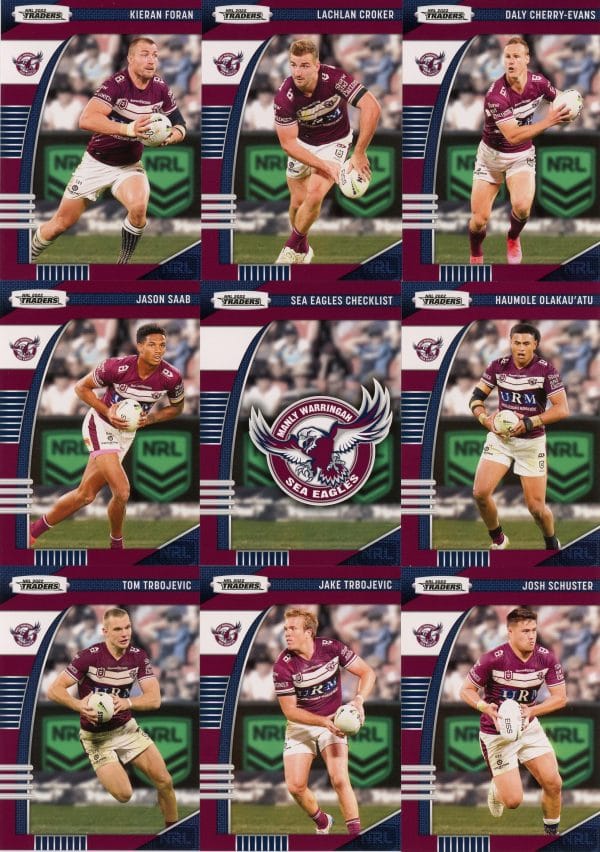2022 NRL Traders Album With Full Base Set - 160 Common Cards - Image 7