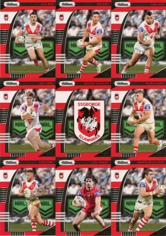 2022 NRL Traders Base Team Set - St George Dragons