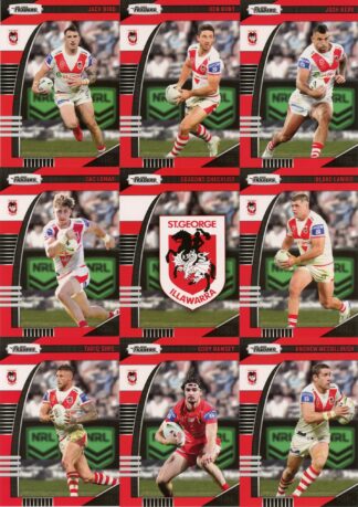 2022 NRL Traders Base Team Set - St George Dragons