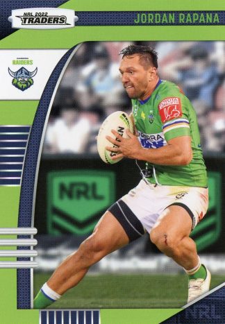 2022 NRL Traders Common Card - Base 015 Jordan Rapana Canberra Raiders