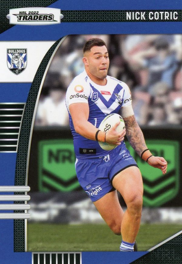 2022 NRL Traders Common Card - Base 024 Nick Cotric Canterbury Bulldogs