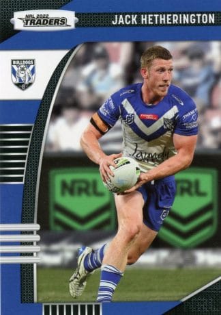 2022 NRL Traders Common Card - Base 025 Jack Hetherington Canterbury Bulldogs