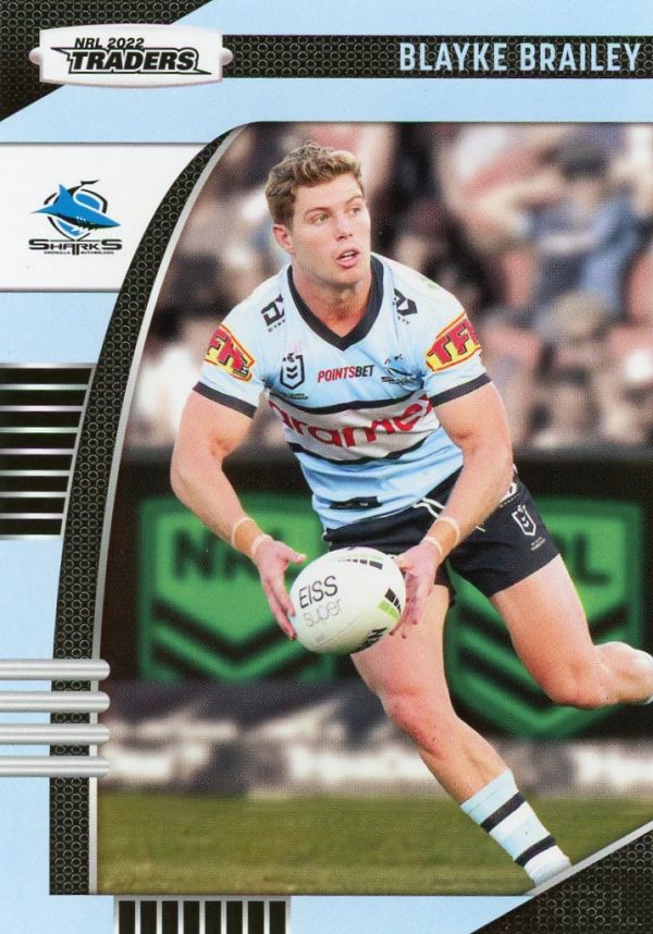 2022 NRL Traders Common Card - Base 032 Blayke Brailey Cronulla Sharks
