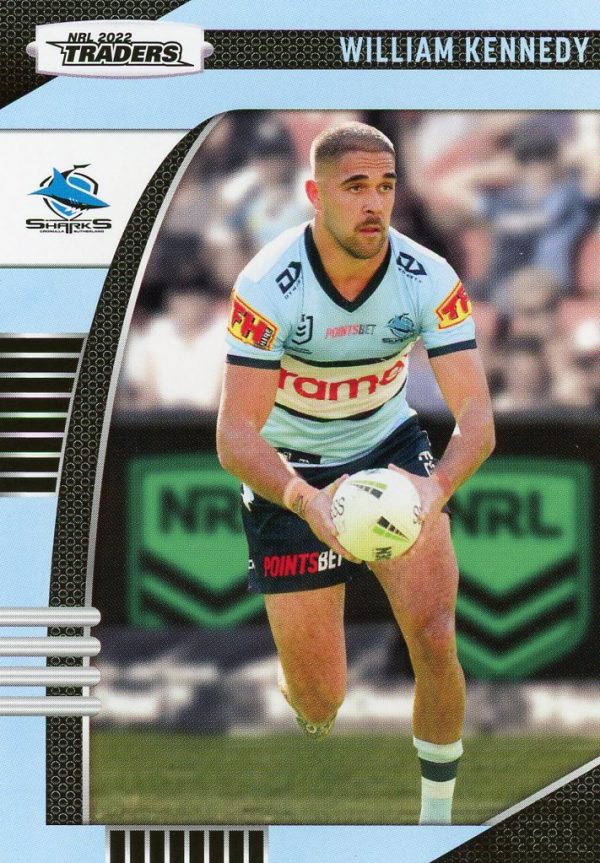 2022 NRL Traders Common Card - Base 035 William Kennedy Cronulla Sharks