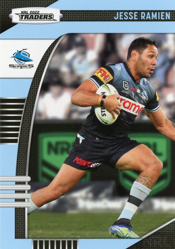 2022 NRL Traders Common Card - Base 038 Jesse Ramien Cronulla Sharks