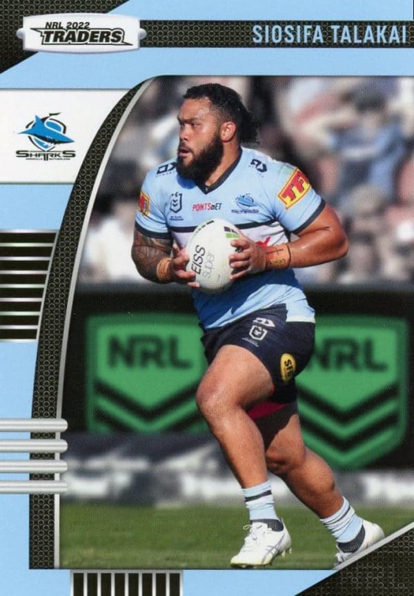 2022 NRL Traders Common Card - Base 040 Siosifa Talakai Cronulla Sharks